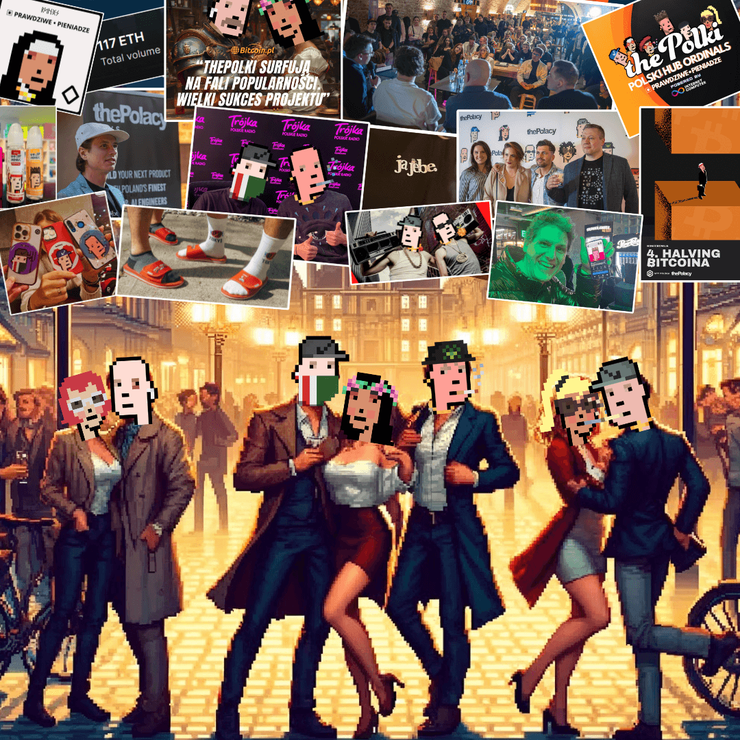 three polacy standing with crypto