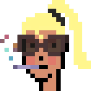 nft image of smoking man